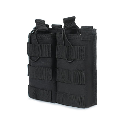 MOLLE Double Mag Pouch – Tactical M4/M16 Magazine & Walkie-Talkie Holder