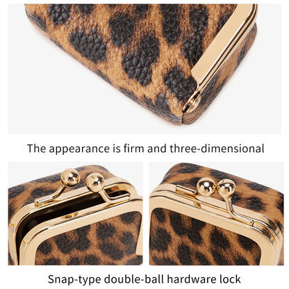 Leopard Print Mini Jewelry Box & Coin Purse for Women
