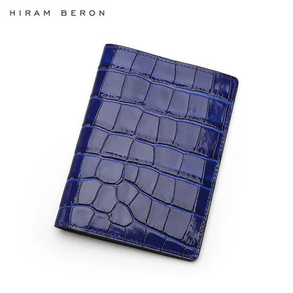 Luxury RFID Leather Passport Cover – Crocodile Pattern