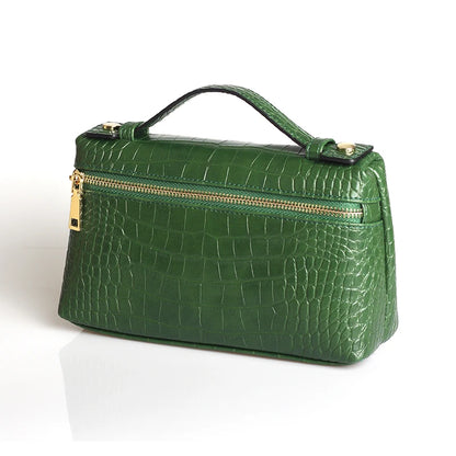 Crocodile Pattern Makeup Bag Large Capacity Women Travel Toiletry Carry Case Classic Organizr