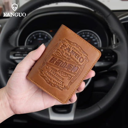 Genuine Leather Driver's License & Card Holder Case