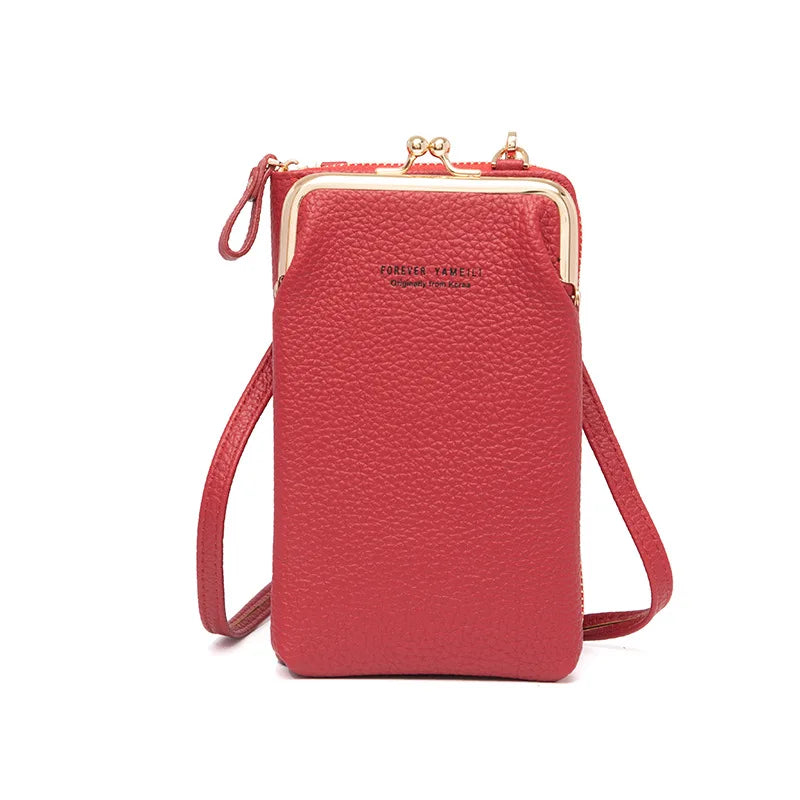 Phone Crossbody Bag for Women – PU Leather Mini Shoulder Purse