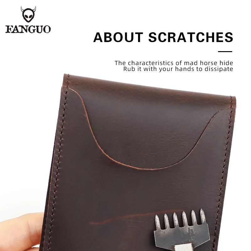 Genuine Leather Driver License Holder for Men