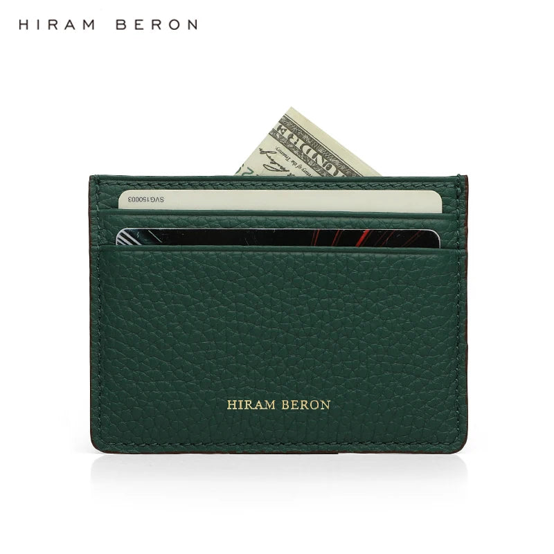 Monogram Pebble Leather Card Holder Wallet – Women & Men