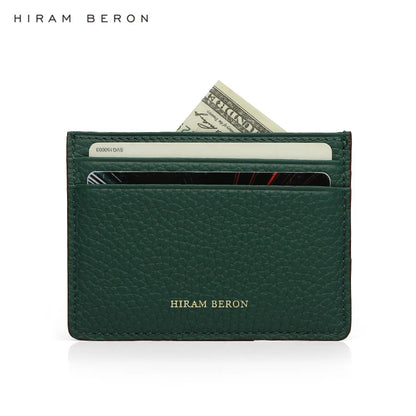 Monogram Pebble Leather Card Holder Wallet – Women & Men