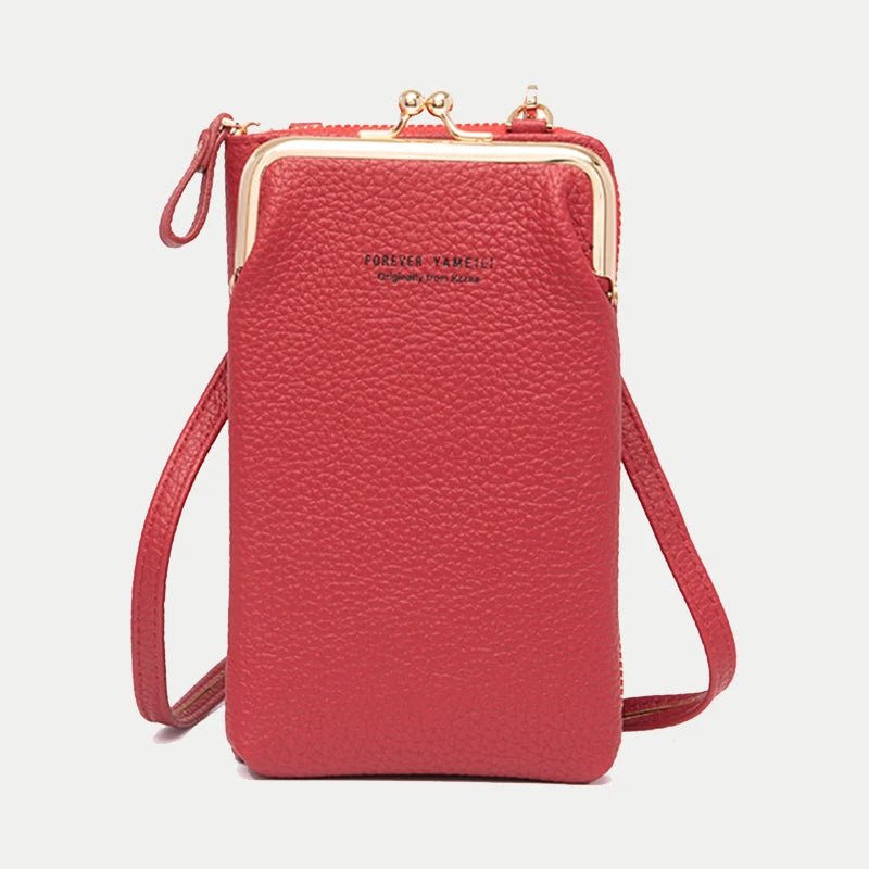 Phone Crossbody Bag for Women – PU Leather Mini Shoulder Purse