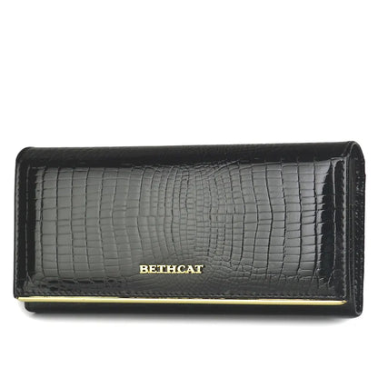 Genuine Leather Alligator Pattern Women's Long Wallet – BETHCAT