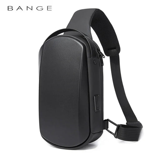 BANGE Crossbody Sling Bag – Waterproof USB Chest Pack for Men