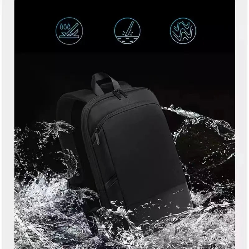 BANGE Slim Business Laptop Backpack – Waterproof Expandable 15.6"