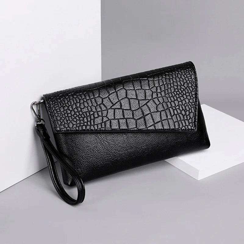 Crocodile Clutch Bag for Women – 3-in-1 Crossbody Purse
