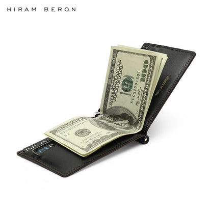 Crocodile Embossed Leather Money Clip Wallet – Men's Slim Card Holder