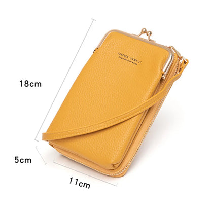 Phone Crossbody Bag for Women – PU Leather Mini Shoulder Purse