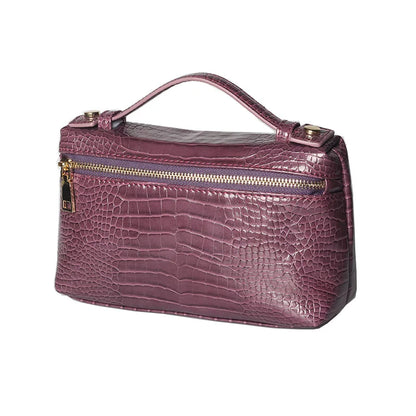 Crocodile Pattern Makeup Bag Large Capacity Women Travel Toiletry Carry Case Classic Organizr