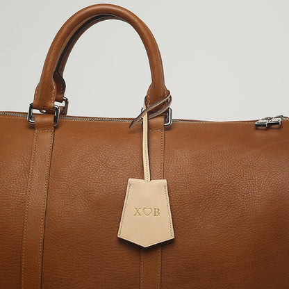 Italian Vegetable Tanned Leather Key Bell Bag Charm – Monogram