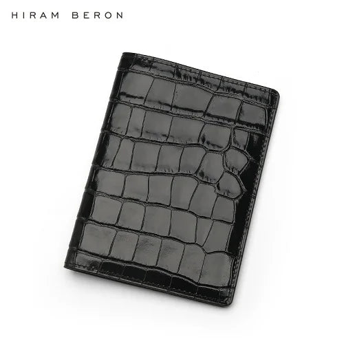 Luxury RFID Leather Passport Cover – Crocodile Pattern