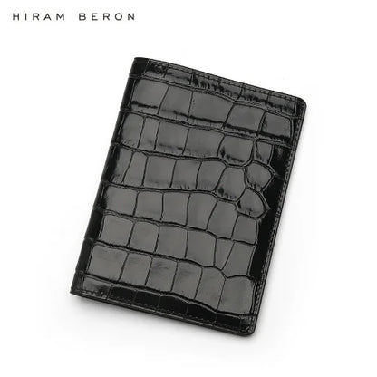 Luxury RFID Leather Passport Cover – Crocodile Pattern