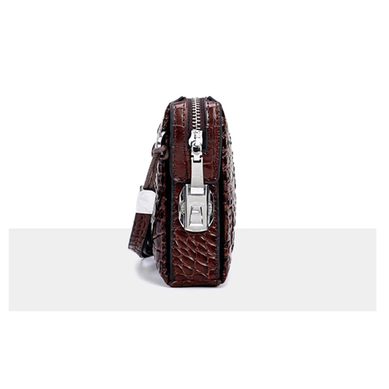 Crocodile Pattern Genuine Leather Clutch Bag