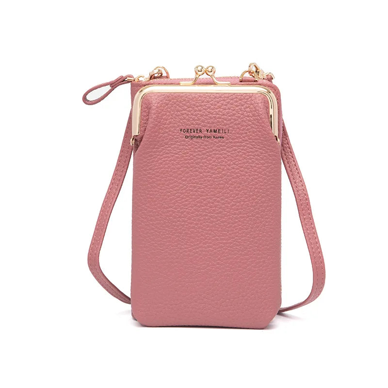 Phone Crossbody Bag for Women – PU Leather Mini Shoulder Purse