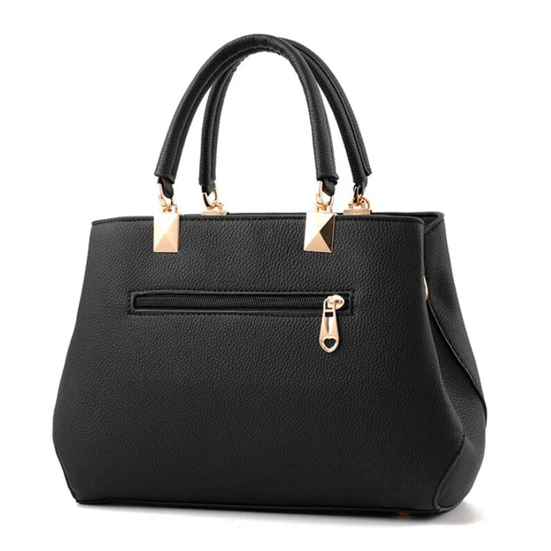 Women's Designer Handbag – Bow Accent & Star Charm Tote