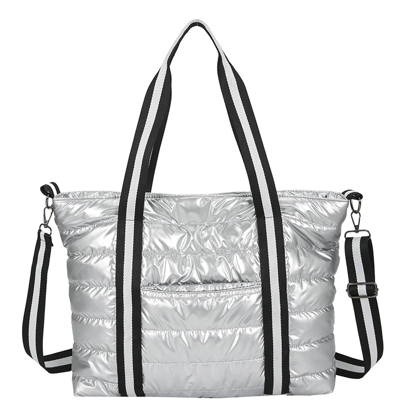 New Big Shoulder Bags Space Cotton Padded Handbags Woman Large Capacity Tote Bags Ladies Shopper Bolsa Feminina