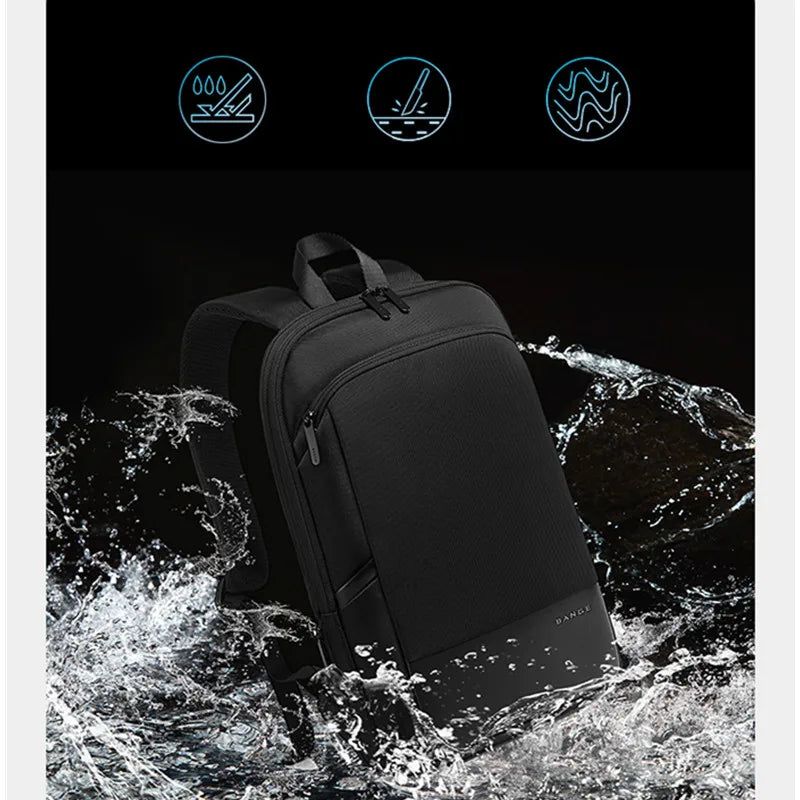 Bange 15.6" Laptop Backpack – Waterproof Business Travel Bag for Men