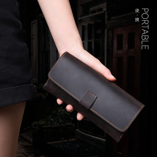 Genuine Leather Glasses Case – Handmade Sunglasses & Eyeglasses Holder