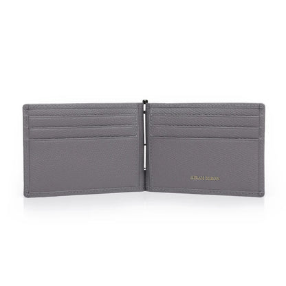 Leather Money Clip Wallet for Men – Hiram Beron Italian Cow Leather