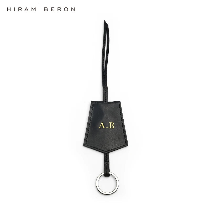 Italian Vegetable Tanned Leather Key Bell Bag Charm – Monogram