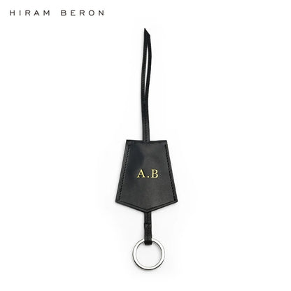 Italian Vegetable Tanned Leather Key Bell Bag Charm – Monogram
