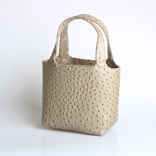 Women S Bag Bucket Bags Female Tote Hand Ladies Designer Luxury Ostrich Leather Shoulder Organizer