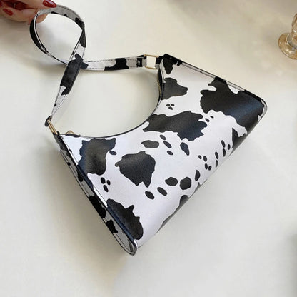 Leopard Print PU Leather Shoulder Bag for Women