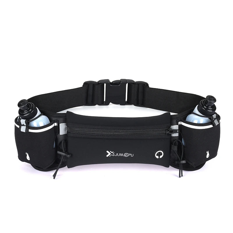 Running Belt with Water Bottles & Phone Pocket