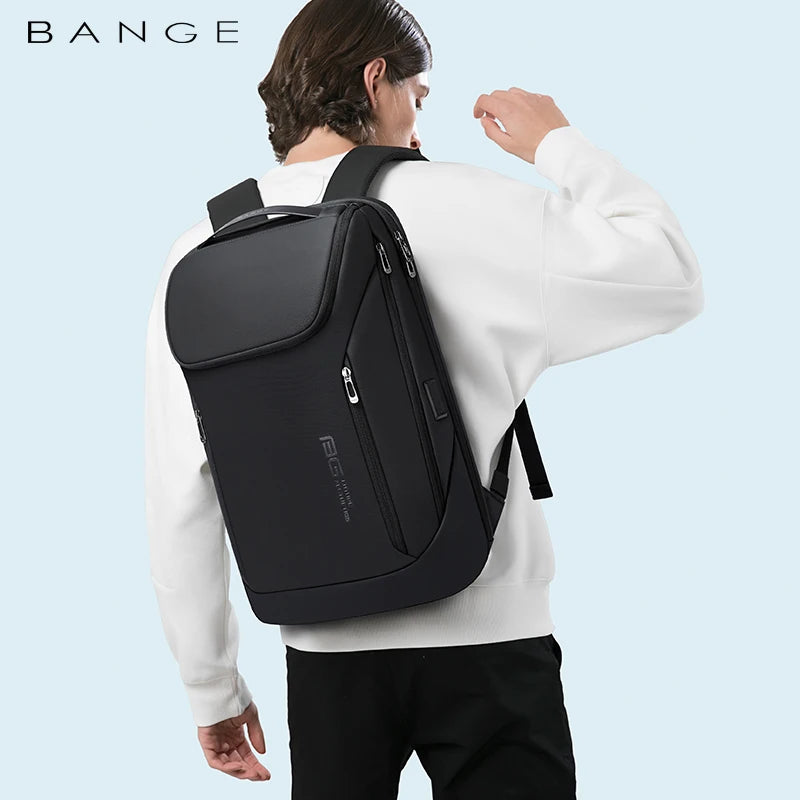BANGE 17" Waterproof Laptop Backpack with USB Charging – Travel & Business Bag