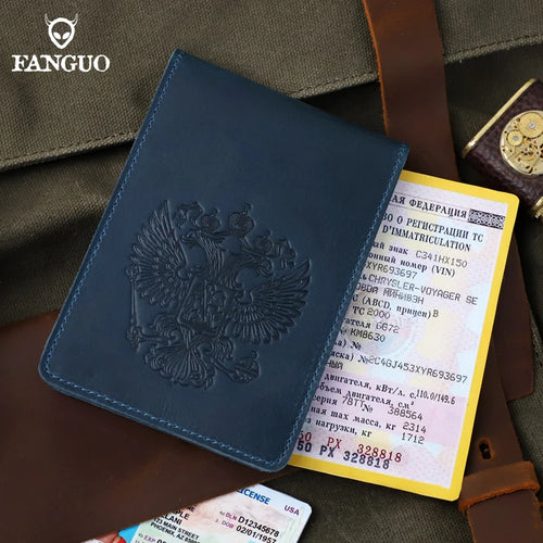 Genuine Leather Driver License Holder for Men