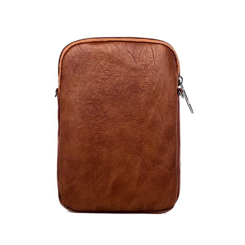 Crossbody Phone Bag for Women – Vintage PU Leather Purse