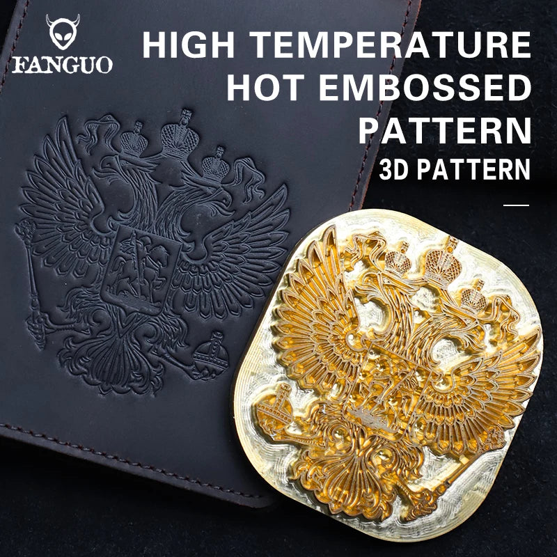 Genuine Leather Driver License & Document Holder – Russian Eagle Emboss