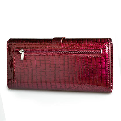 Alligator Pattern Women's Genuine Leather Long Wallet