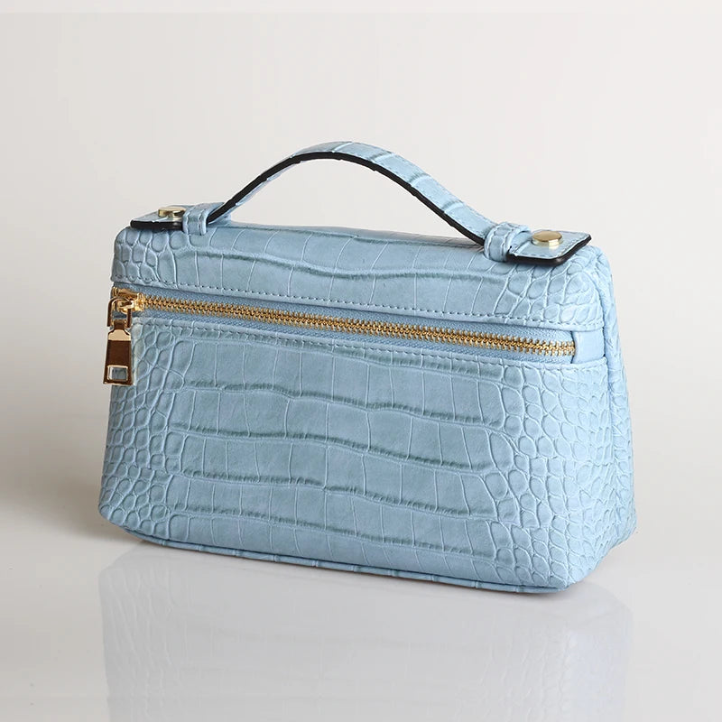 Crocodile Pattern Makeup Bag Large Capacity Women Travel Toiletry Carry Case Classic Organizr