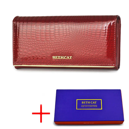 Genuine Leather Alligator Pattern Women's Long Wallet – BETHCAT