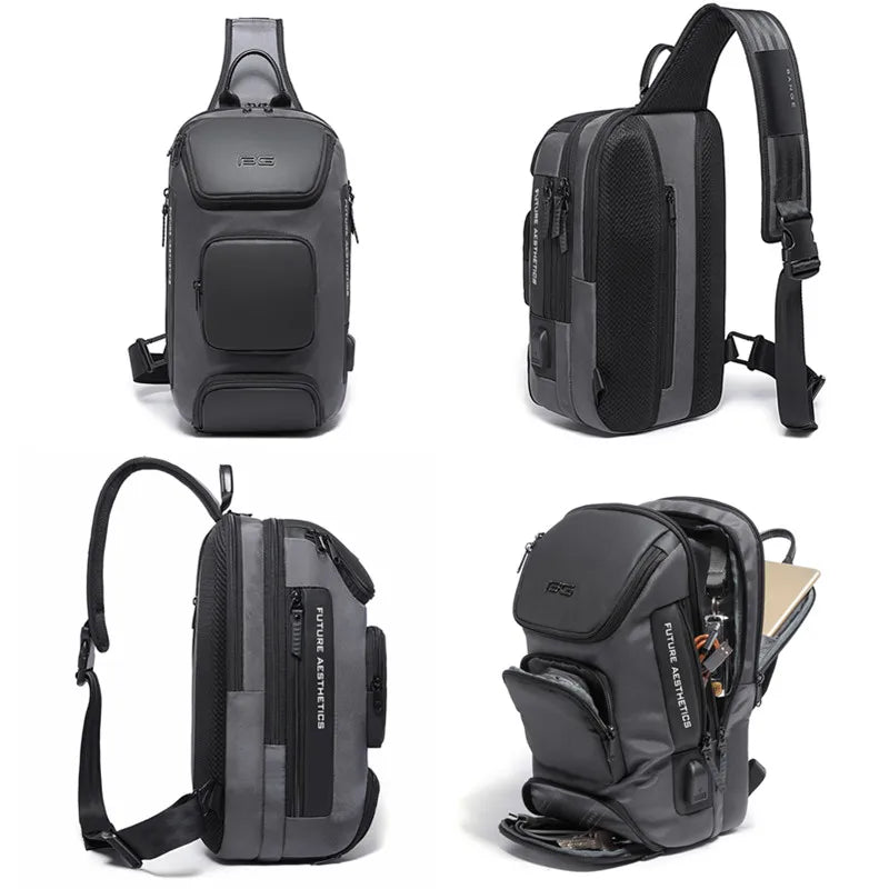 Bange Anti-Theft Crossbody Bag – Waterproof Messenger Shoulder Bag for Men
