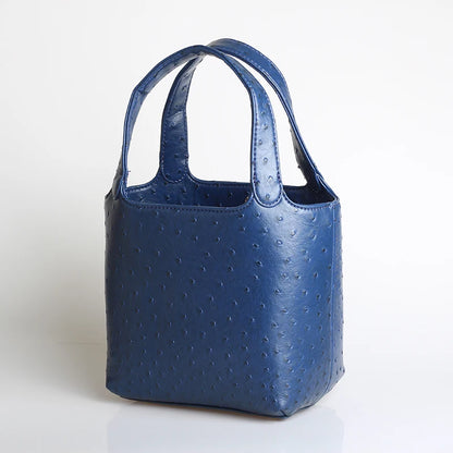 Women S Bag Bucket Bags Female Tote Hand Ladies Designer Luxury Ostrich Leather Shoulder Organizer