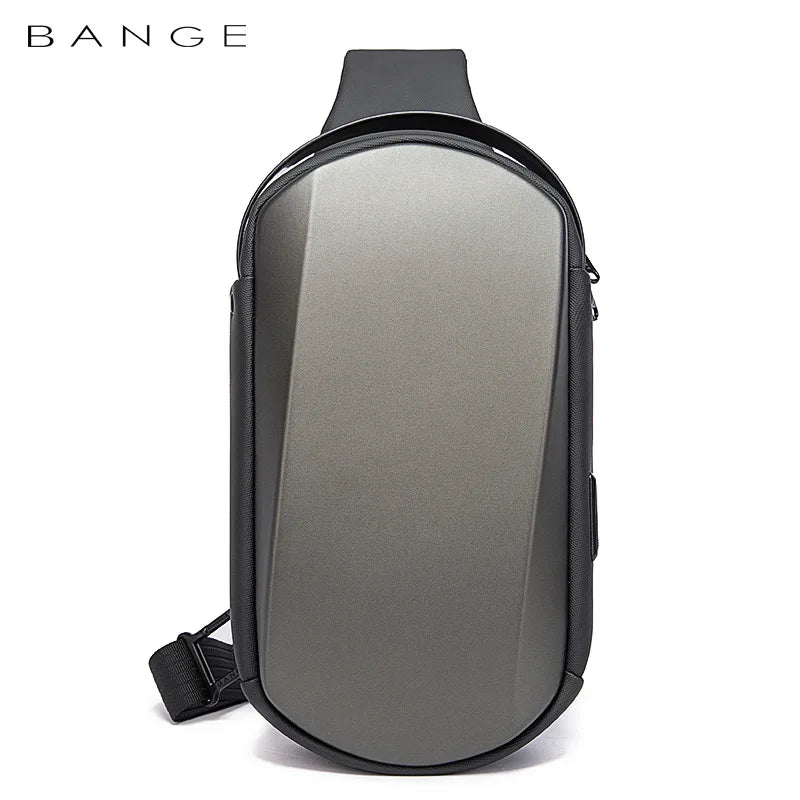BANGE Crossbody Sling Bag – Waterproof USB Chest Pack for Men