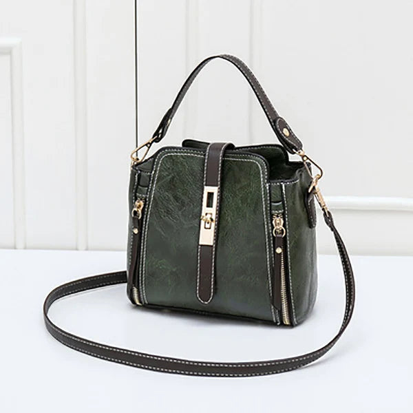 PU Leather Bucket Bag for Women – Small Crossbody Shoulder Handbag