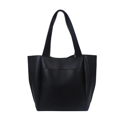Large Capacity Soft Leather Tote Bag – Women's Shoulder Shopper