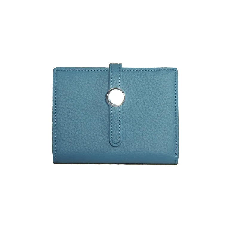 Genuine Leather Small Wallet for Women with Coin Purse