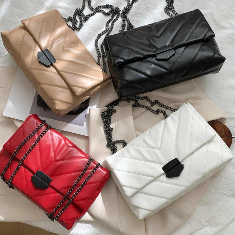 Small PU Leather Crossbody Bag for Women
