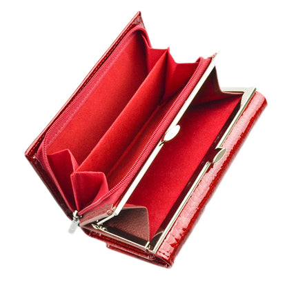 Alligator Pattern Women's Genuine Leather Short Wallet