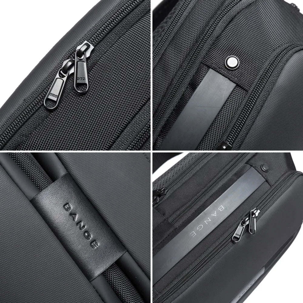 Bange Crossbody Sling Bag with USB Charging Port for Men