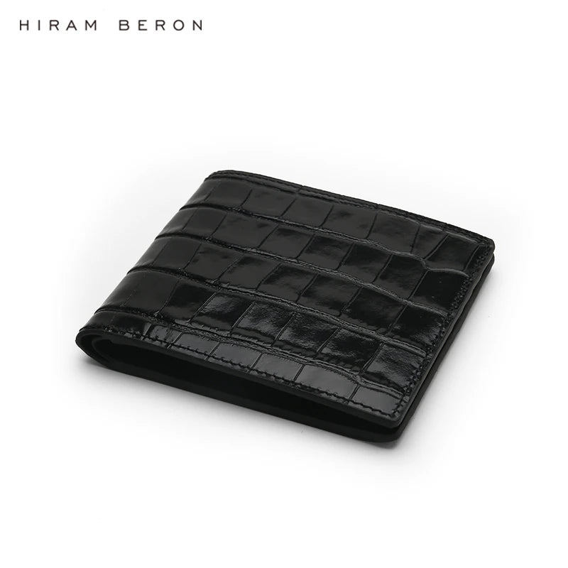 Crocodile Pattern Billfold Wallet – Custom Name Men's Luxury Gift