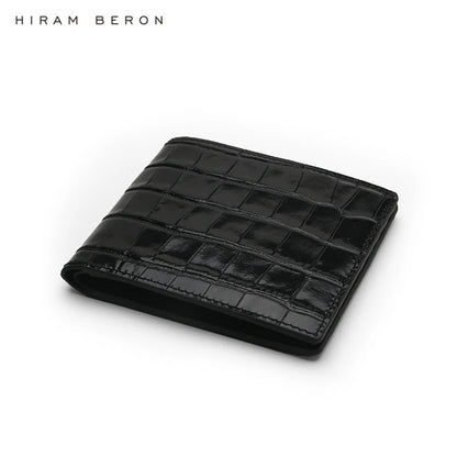 Crocodile Pattern Billfold Wallet – Custom Name Men's Luxury Gift